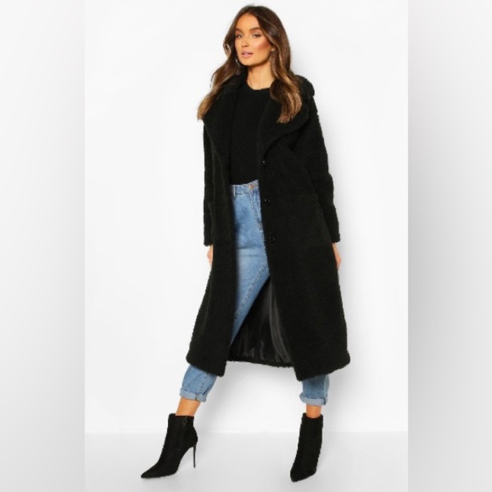 Boohoo Teddy Coat